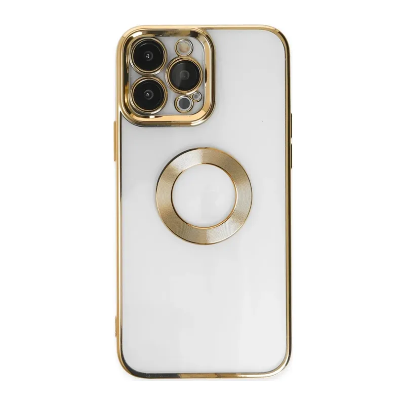iPhone 14 Pro Max Kılıf Slot Silikon - Gold