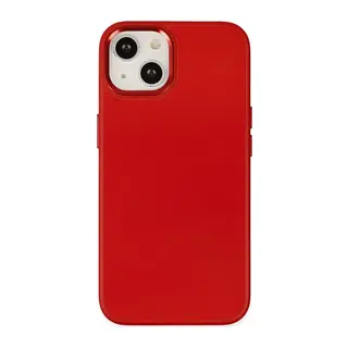 iPhone 14 Plus Kılıf Asya Deri Silikon - Kırmızı