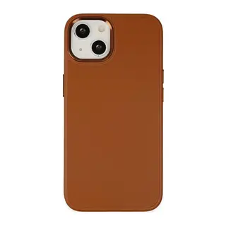 iPhone 14 Plus Kılıf Asya Deri Silikon - Kahverengi