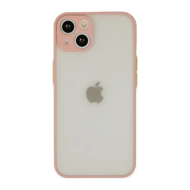 iPhone 14 Kılıf Montreal Silikon Kapak - Pembe