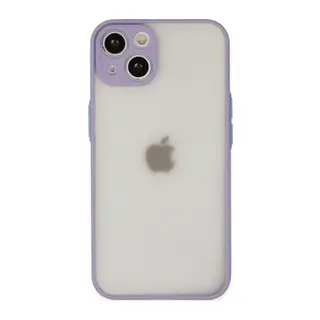 iPhone 14 Kılıf Montreal Silikon Kapak - Mor