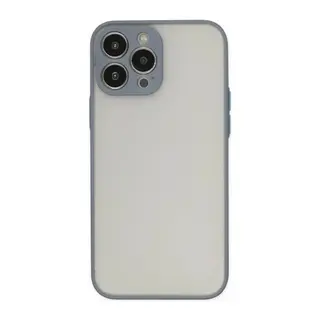 iPhone 14 Pro Max Kılıf Montreal Silikon Kapak - Gri