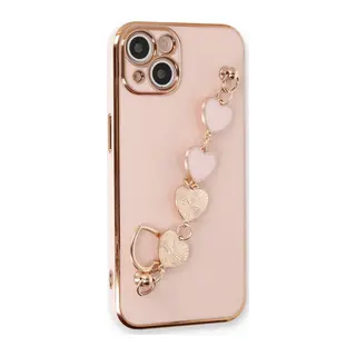 iPhone 14 Kılıf Esila Silikon - Pudra
