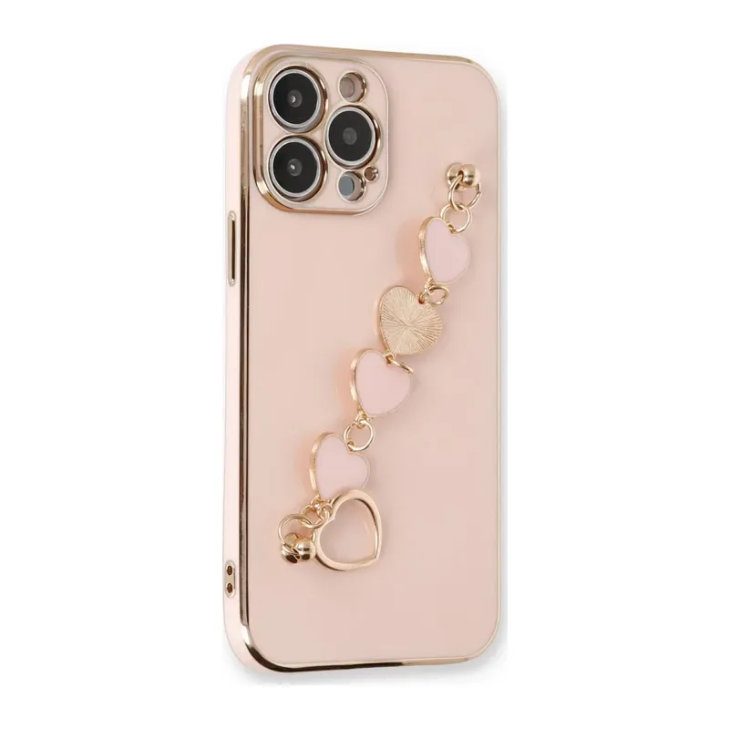 iPhone 14 Pro Max Kılıf Esila Silikon - Pudra