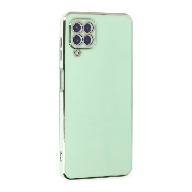 Samsung Galaxy A22 Kılıf Volet Silikon - Açık Yeşil