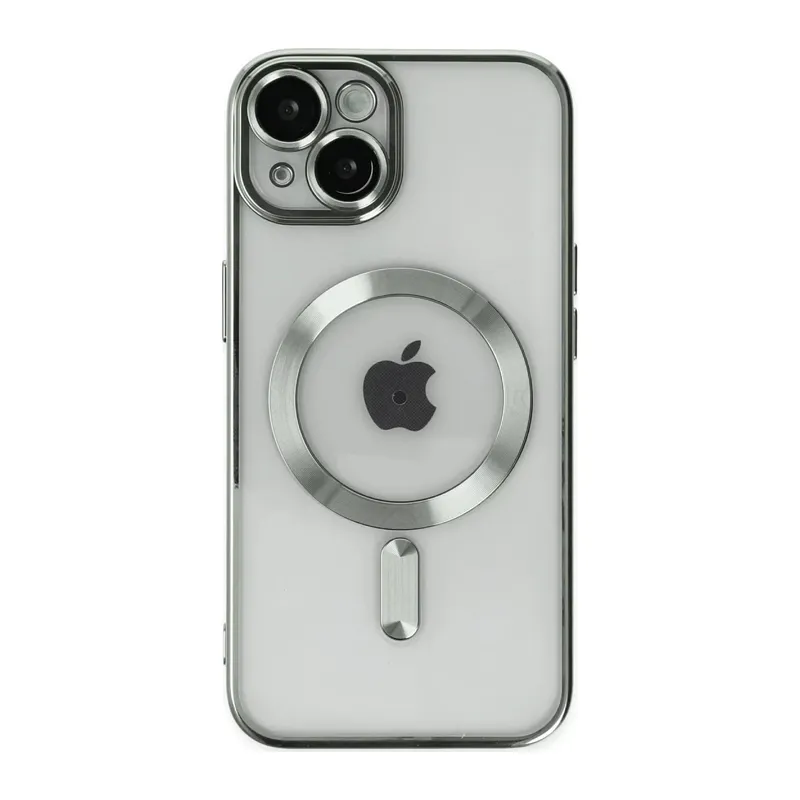 iPhone 14 Kılıf Kross Magneticsafe Kapak - Gümüş