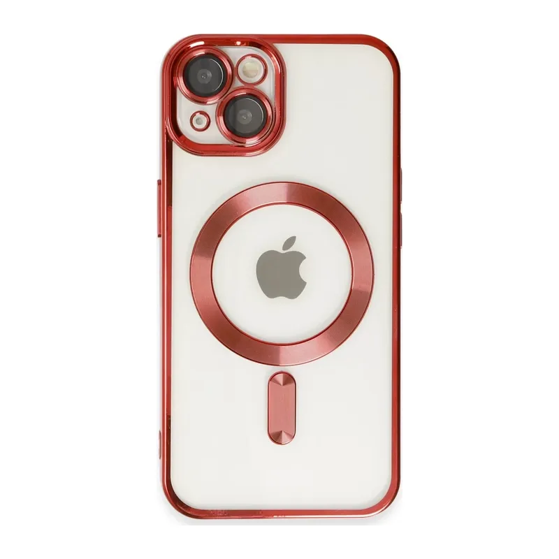 iPhone 14 Kılıf Kross Magneticsafe Kapak - Kırmızı
