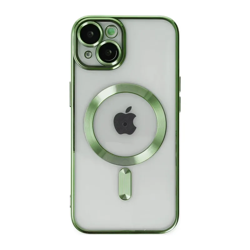 iPhone 14 Kılıf Kross Magneticsafe Kapak - Koyu Yeşil