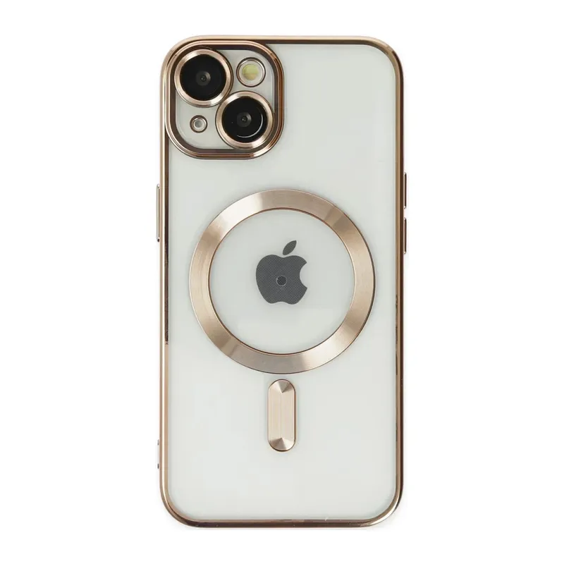 iPhone 14 Plus Kılıf Kross Magneticsafe Kapak - Gold