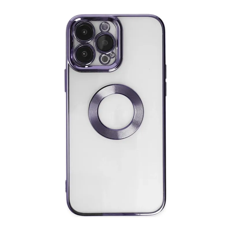 iPhone 14 Pro Kılıf Slot Silikon - Mor
