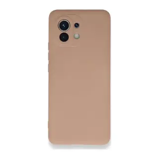 Mi 11 Kılıf Nano içi Kadife Silikon - Pudra