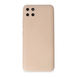 Realme C11 Kılıf Nano içi Kadife Silikon - Pudra