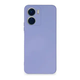Vivo Y16 Kılıf Nano içi Kadife Silikon - Lila