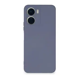 Vivo Y16 Kılıf Nano içi Kadife Silikon - Gri
