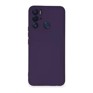 Tecno Pova Neo Kılıf Nano içi Kadife Silikon - Mor