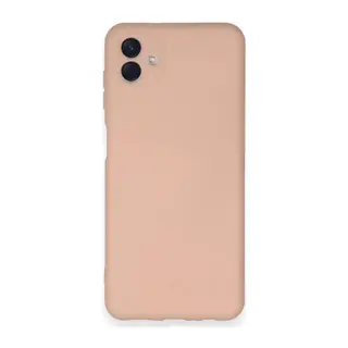 Samsung Galaxy A04 Kılıf Nano içi Kadife Silikon - Pudra