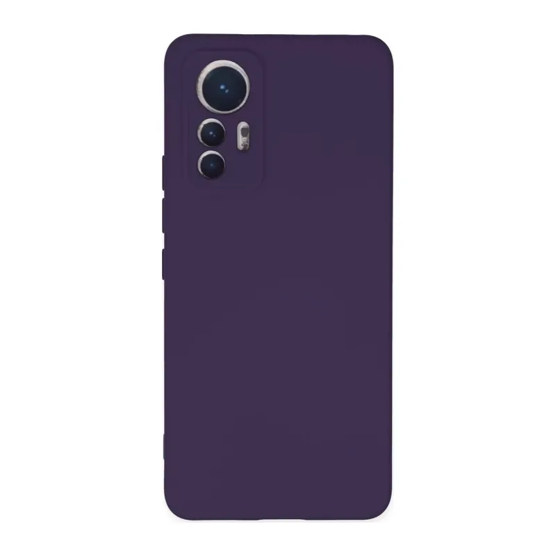 Mi 12 Lite Kılıf Nano içi Kadife Silikon - Mor