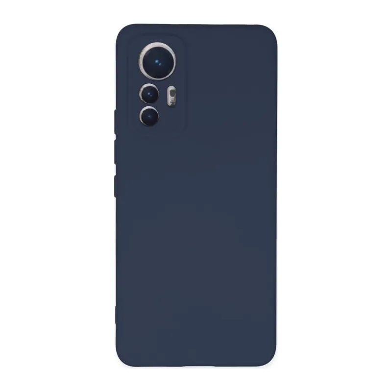 Mi 12 Lite Kılıf Nano içi Kadife Silikon - Lacivert