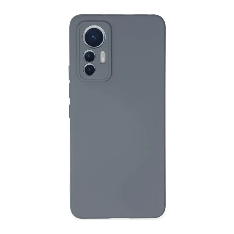 Mi 12 Lite Kılıf Nano içi Kadife Silikon - Gri