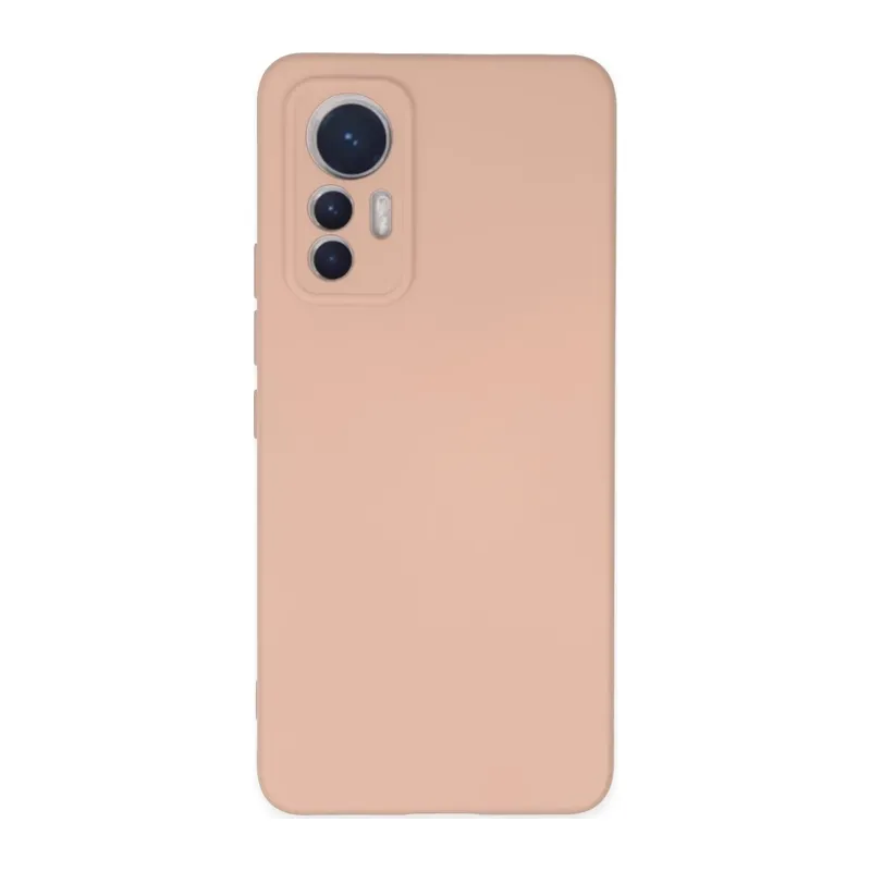 Mi 12 Lite Kılıf Nano içi Kadife Silikon - Pudra