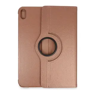 iPad 2025 10.9 10.Nesil (A16) Kılıf 360 Tablet Deri Kılıf - Rose Gold