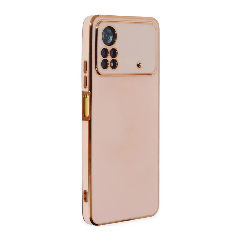 Poco X4 Pro 5G Kılıf Volet Silikon - Pembe