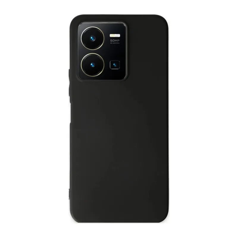 Vivo Y35 Kılıf First Silikon - Siyah