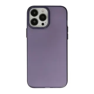 iPhone 14 Pro Max Kılıf Modos Metal Kapak - Mor