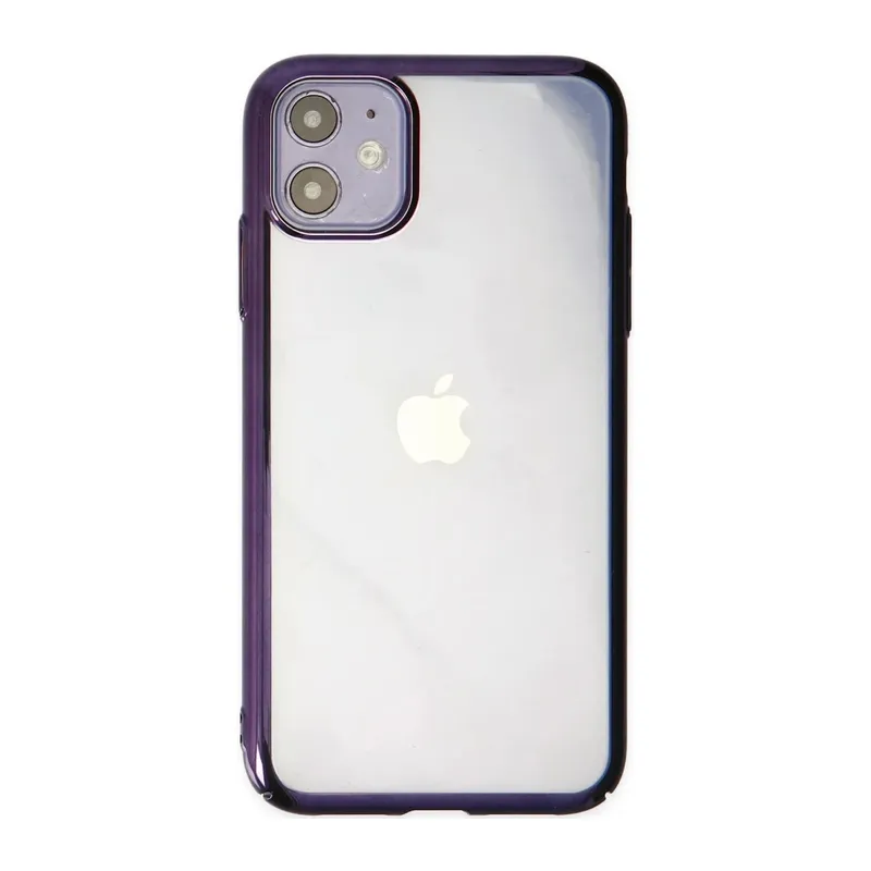 iPhone 12 Kılıf Element Silikon - Mor
