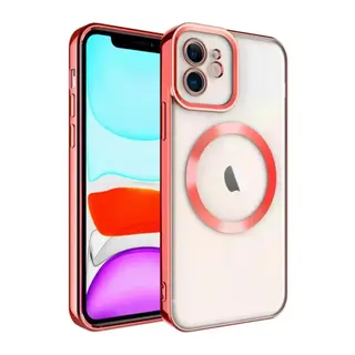 iPhone 12 Kılıf Kross Magneticsafe Kapak - Kırmızı