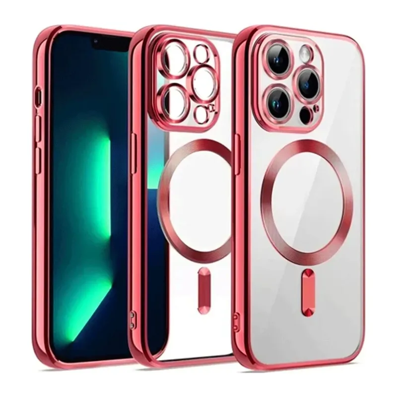iPhone 12 Pro Kılıf Kross Magneticsafe Kapak - Kırmızı
