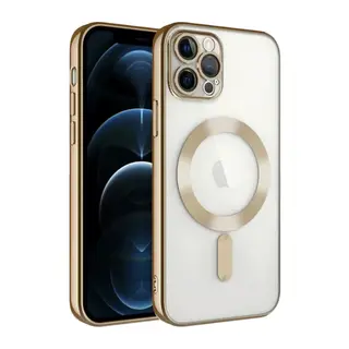 iPhone 13 Pro Kılıf Kross Magneticsafe Kapak - Gold