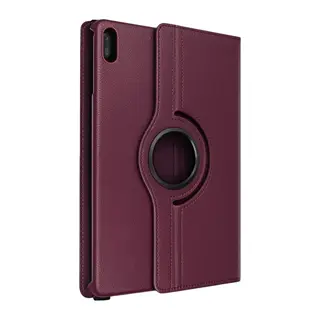 Huawei MatePad 11 10.9 360 Tablet Deri Kılıf - Mürdüm