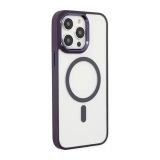 iPhone 13 Pro Kılıf Room Magneticsafe Silikon - Derin Mor