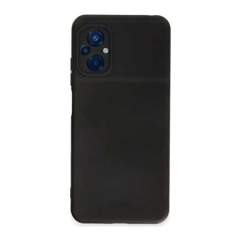 Poco M5 Kılıf Nano içi Kadife Silikon - Siyah