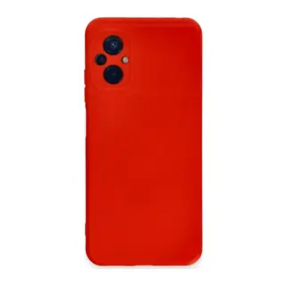 Poco M5 Kılıf Nano içi Kadife Silikon - Kırmızı