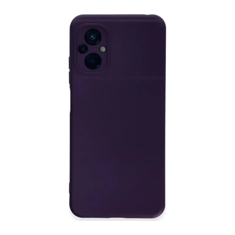 Poco M5 Kılıf Nano içi Kadife Silikon - Mor