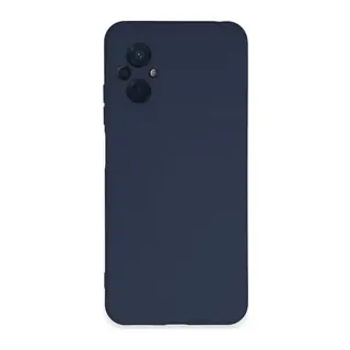 Poco M5 Kılıf Nano içi Kadife Silikon - Lacivert