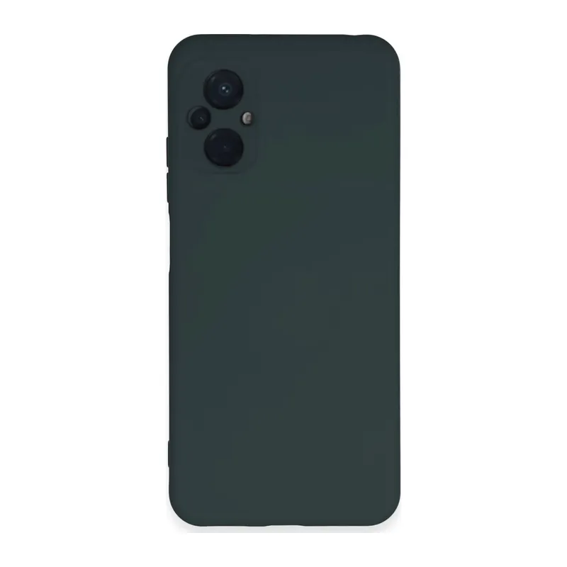 Poco M5 Kılıf Nano içi Kadife Silikon - Koyu Yeşil