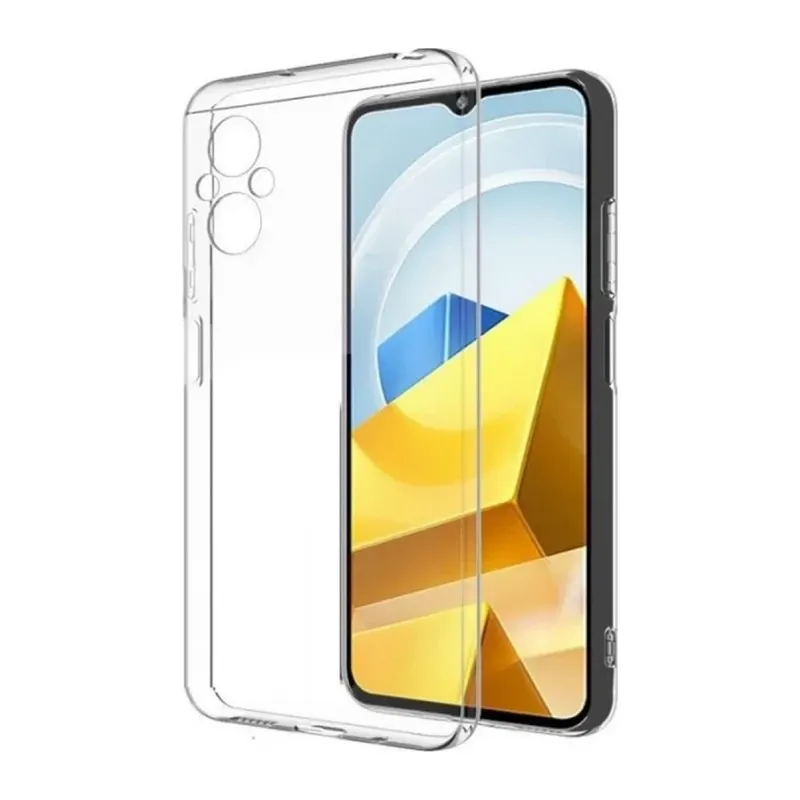 Poco M5 Kılıf Lüx Şeffaf Silikon