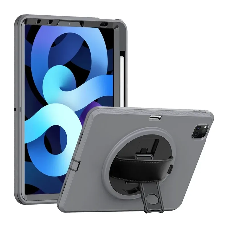 iPad Pro 11 (2018) Kılıf Hand Strap Tablet Kılıfı - Gri