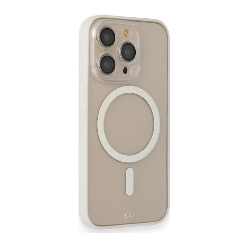 iPhone 14 Pro Kılıf Grand Magneticsafe Kapak - Beyaz