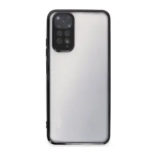 Redmi Note 11 Kılıf Lensli Silikon - Siyah