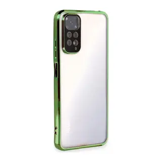 Redmi Note 11 Kılıf Lensli Silikon - Yeşil