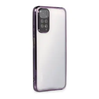 Redmi Note 11 Kılıf Lensli Silikon - Mor