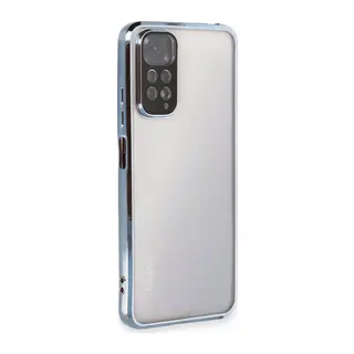 Redmi Note 11 Kılıf Lensli Silikon - Açık Mavi