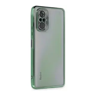 Redmi Note 10 Pro Kılıf Lensli Silikon - Yeşil