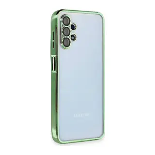 Samsung Galaxy A13 4G Kılıf Lensli Silikon - Yeşil