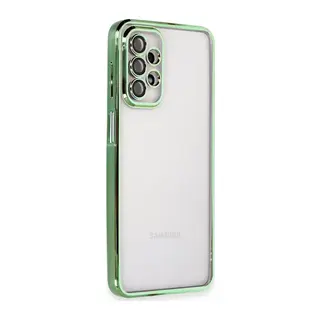 Samsung Galaxy A23 4G Kılıf Lensli Silikon - Yeşil