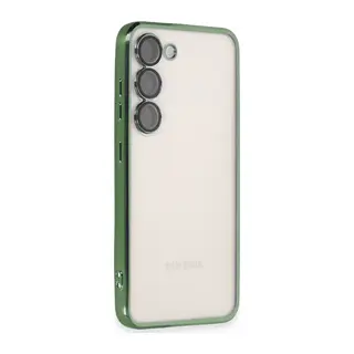 Samsung Galaxy S23 Plus Kılıf Lensli Silikon - Yeşil